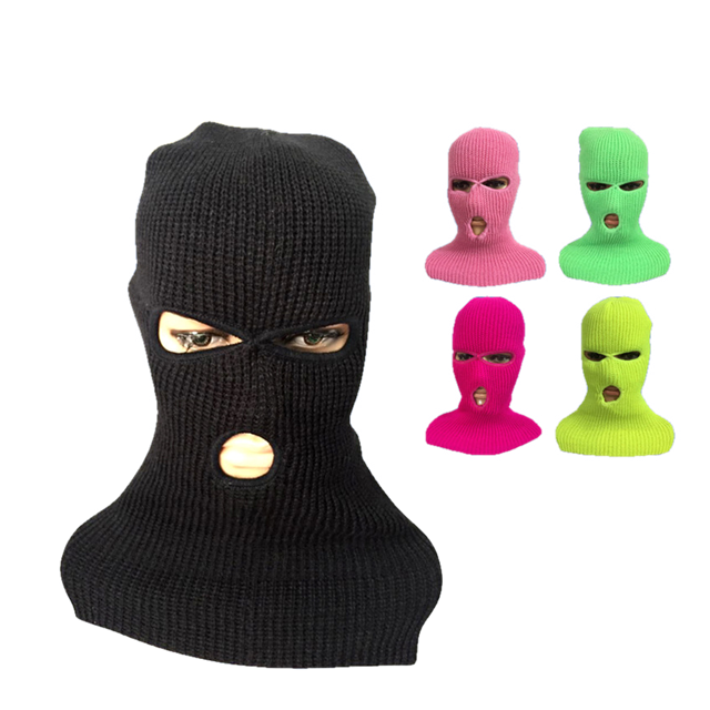 2021 Hot Selling Winter Visibility Wind Proof Knit Full Face Cover Balaclava Ski Face Mask