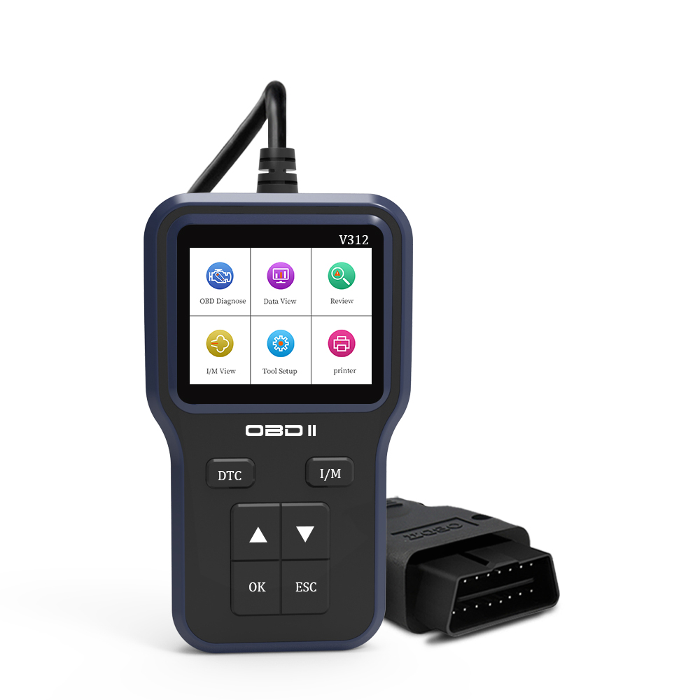 Поддержка 9 языков V312 Профессиональная производственная Спецификация OBD 2 ELM 327 интерфейс Type C OBD eobd
