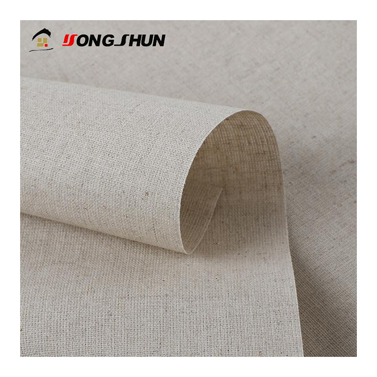 Hot linen cotton shade blackout blind cleaning fabric roll blinds fabric window