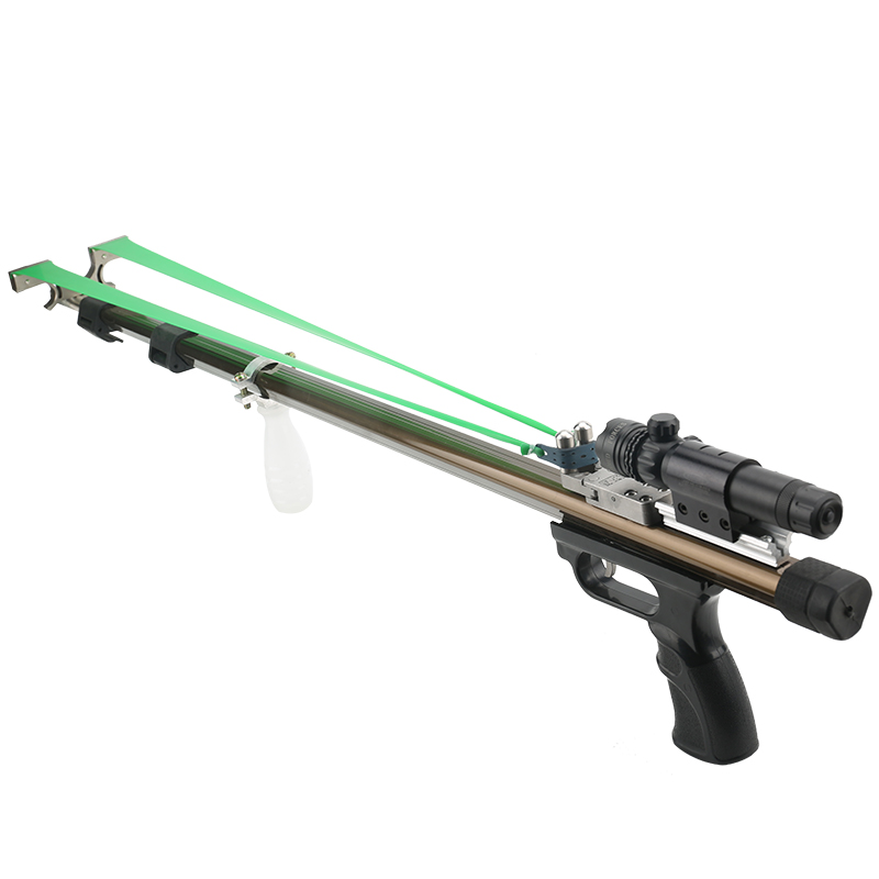 New Retractable Folding High-Power rifle catapult Long Rod Shooting hunting Slingshot