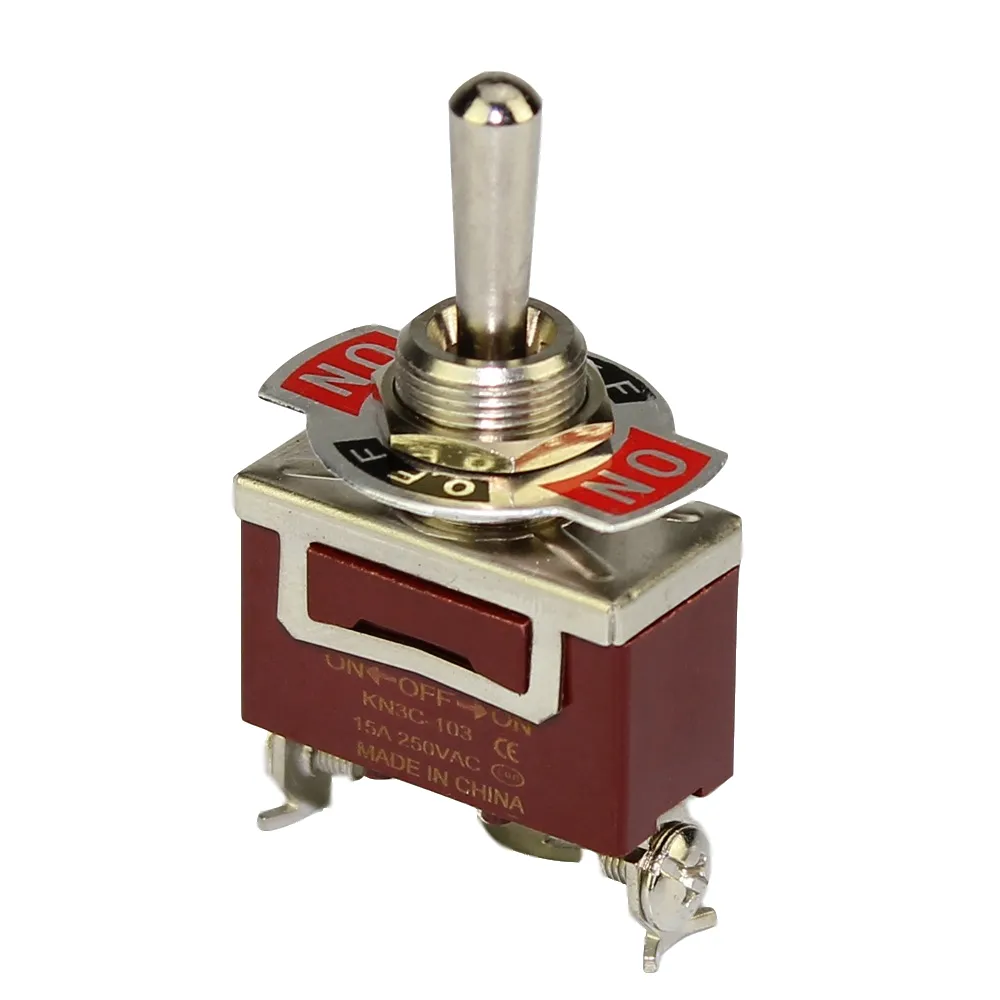 KN3C-103 15A 250 V SPDT 3 Pin ON OFF на тумблер три способа