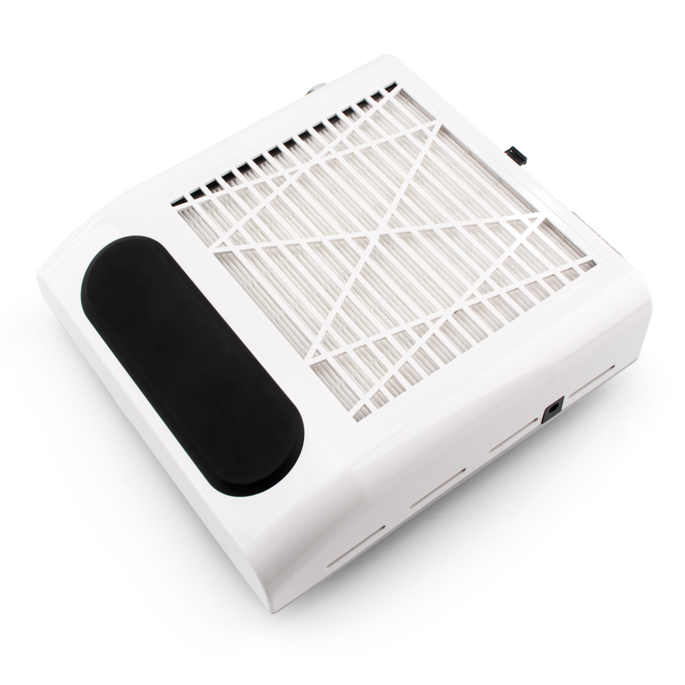80W Fan Vacuum Cleaner Nail Dust Collector with Reusable Filter and Silicon Hand Pillow