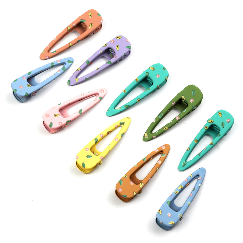 Duosen Butterfly Hair Clip Customized Pattern Logo Color Hairpins for Girls Headwear