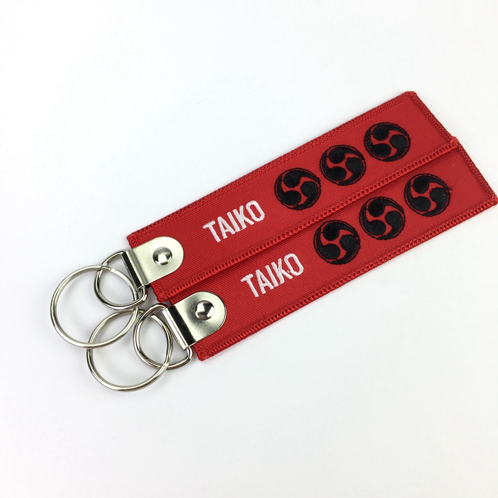 Factory outlet key chain embroidery key chain manufacturers key chain key Connector compatible