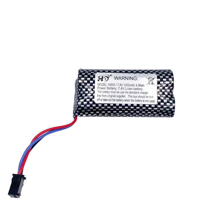 18650 7,4 V 1200mAh литий-ионная аккумуляторная батарея