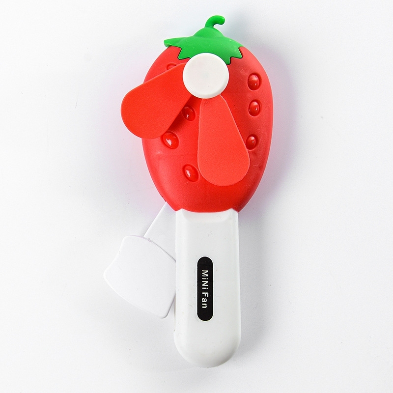17*7.4*4.35cm Cartoon Cute Fruit Pattern Personal Handheld Fan Mini Portable