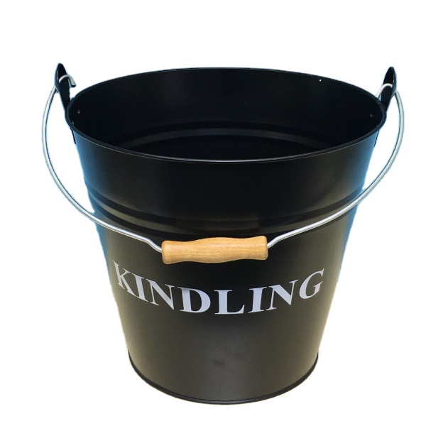 Металлическое деревянное ведро kindling, подвесное ведро для хранения угля