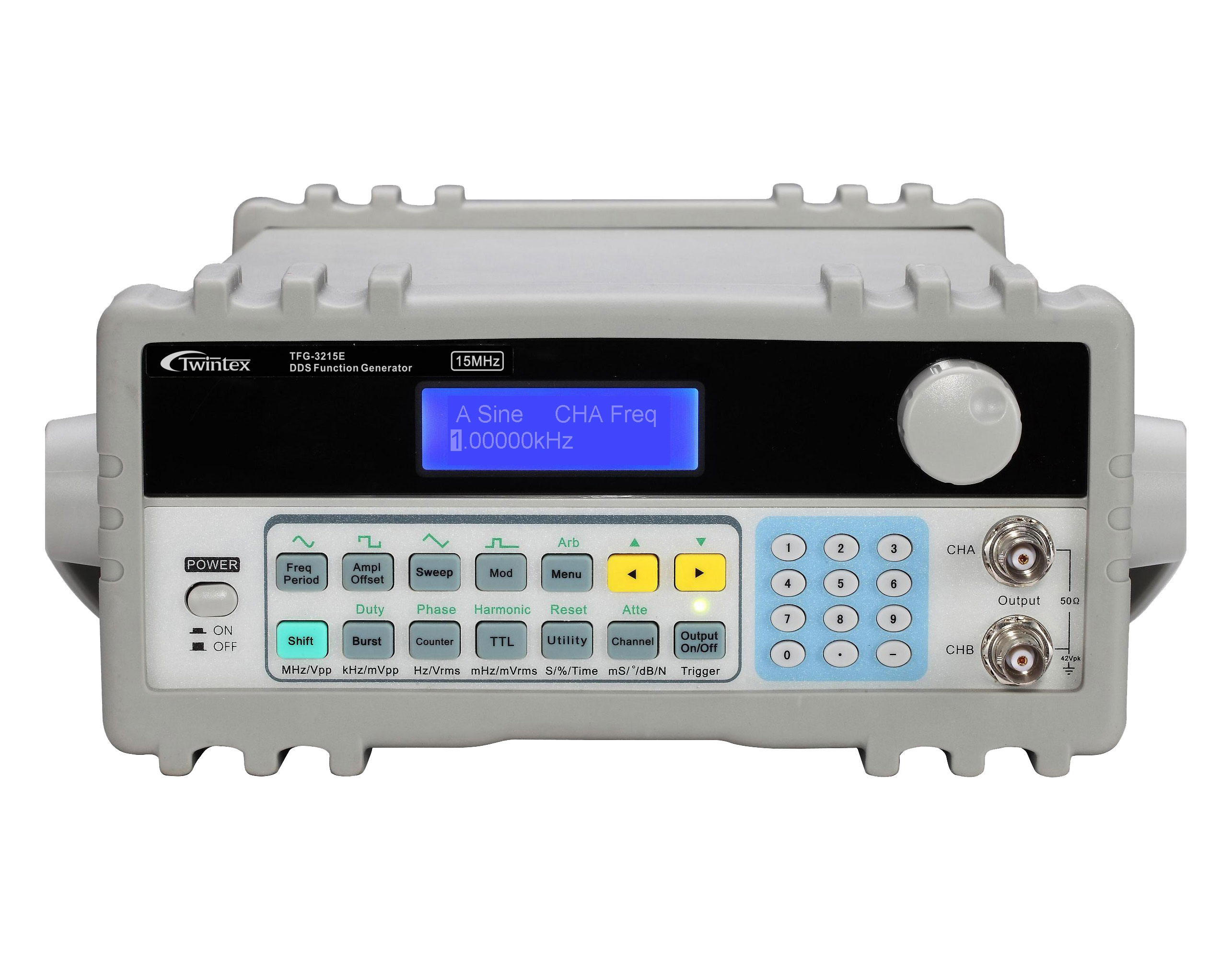 Двухканальный генератор сигналов Twintex TFG-3215E с функцией DDS 15 МГц