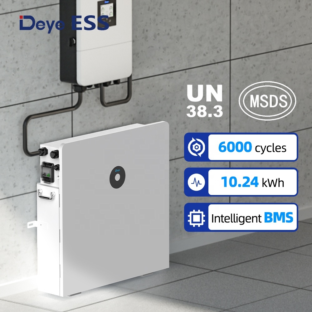 Deye ESS RW-L10.2 Smart Solar Power Wall Mount Storage Energy Battery House System