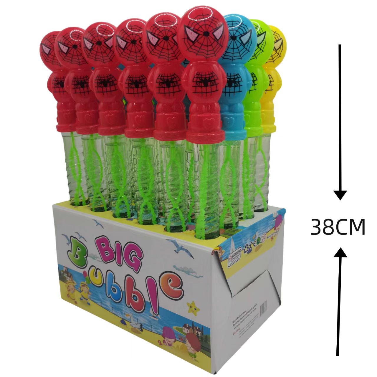 Pvc Plastic Toys 38 Cm Cartoon 24 Soap Bubble Sticks Children'S Toys