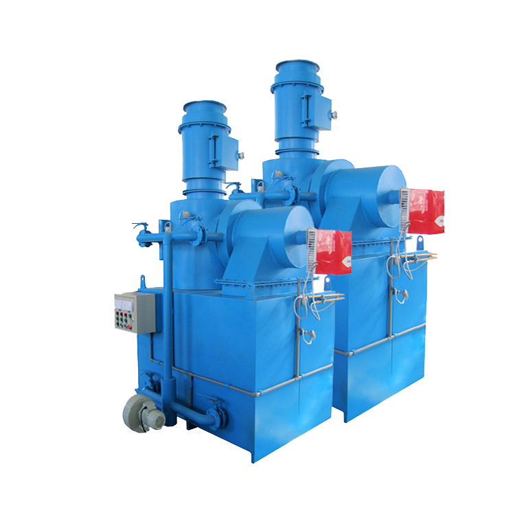 small mini hospital waste needle incinerator with diesel gas powered