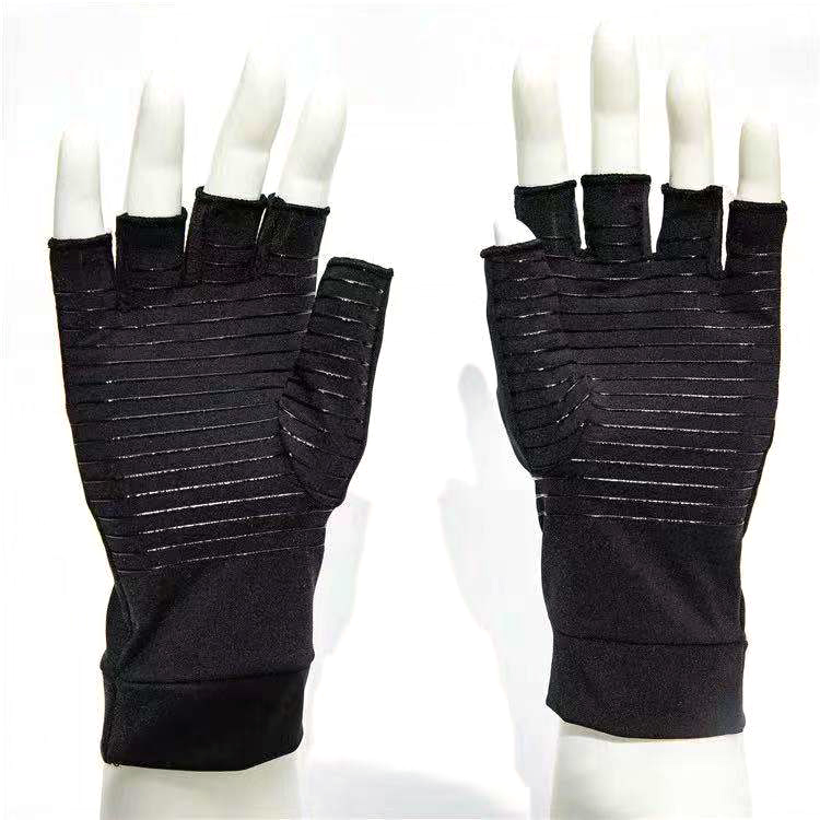Dropshipping Products Sport Cycling Bike Gloves Galf Finger Copper Infused Compression Gloves