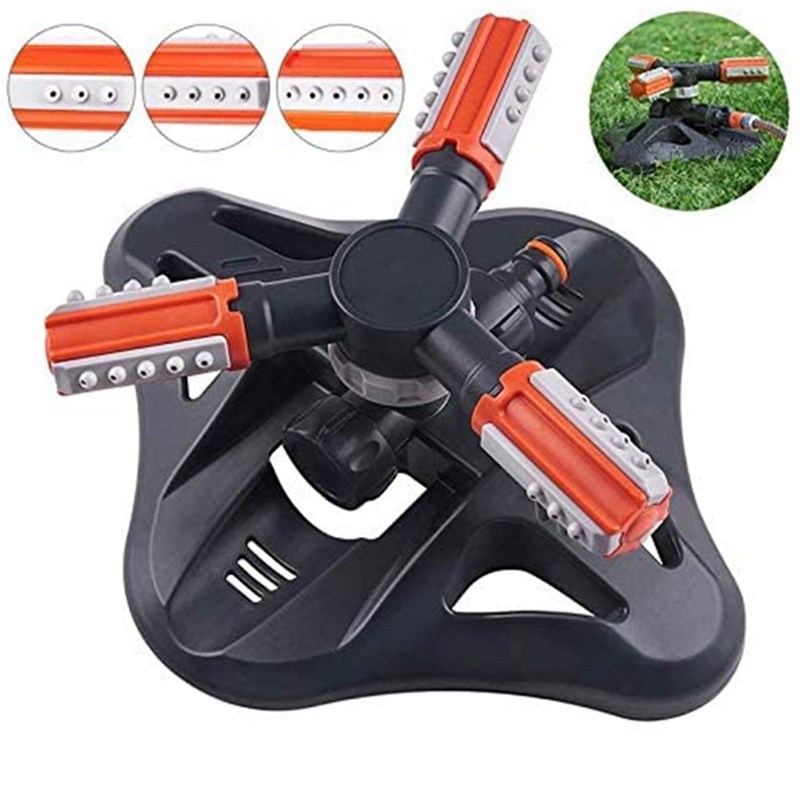 Upgrade Gardening Watering Irrigation System Tool Automatic 360 Degree Rotating Lawn Sprinkler for Yard and Lawn