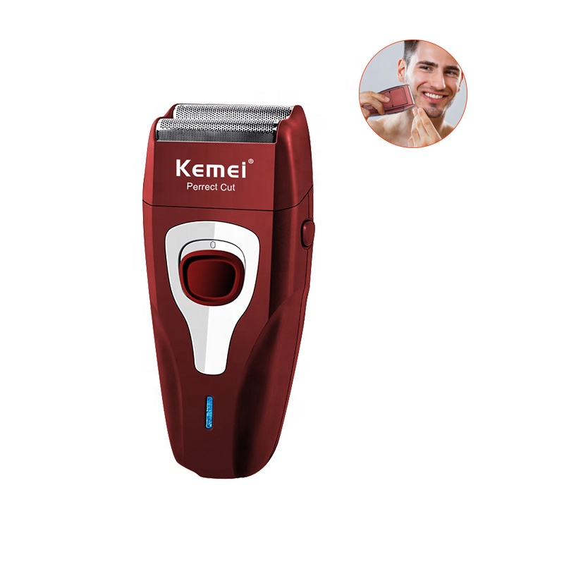 Hot Sale Kemei KM-1123 Men's Beard Trimmer USB Rechargeable Facial Care Shaving Machine Electric Shaver