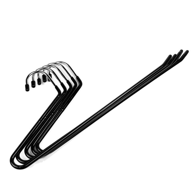 Direct nano metal non-slip goose walking pants rack Bathroom accessories Black custom hanger
