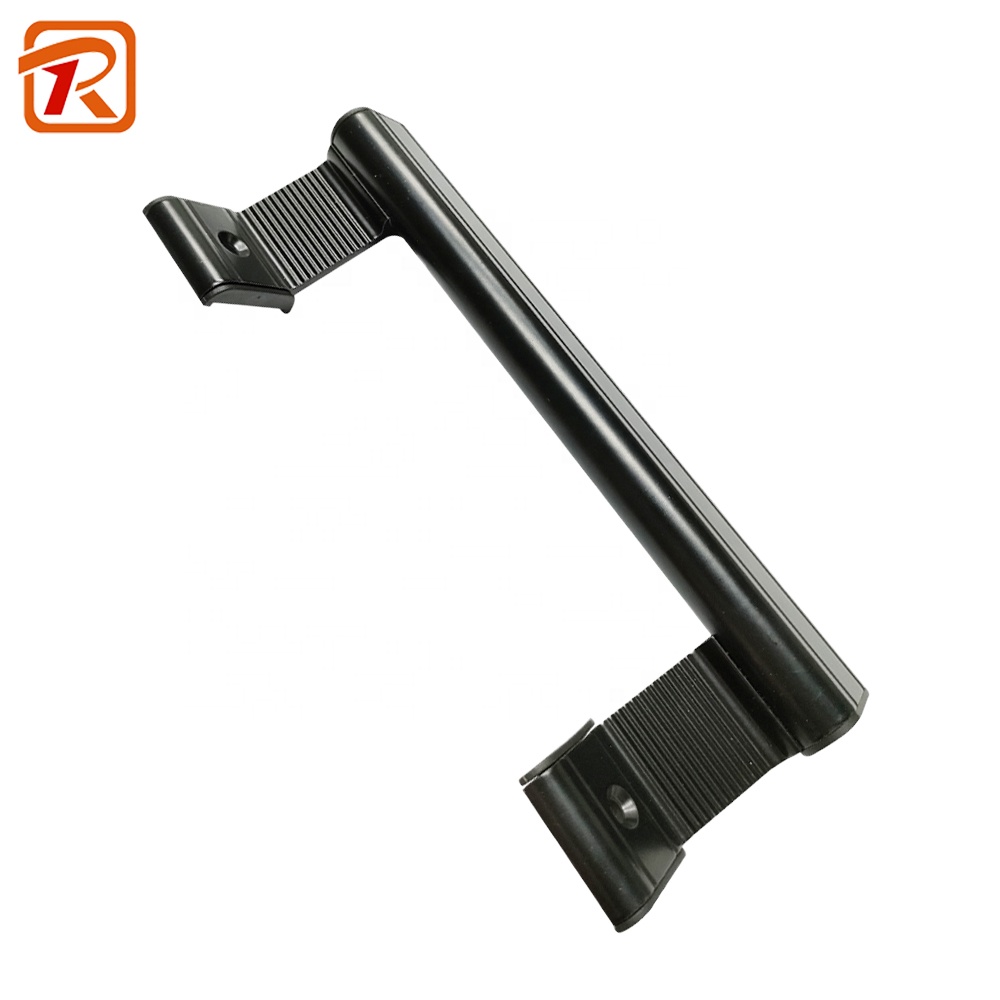 According Plate Pull Handle Door Hardware Accessories Black Aluminum Sliding Door Handle