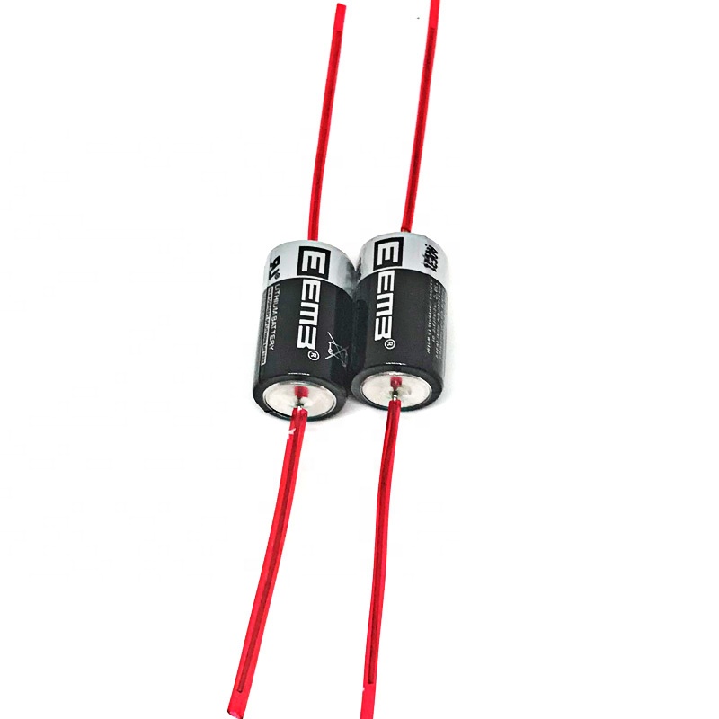 ER14250 со штифтовым соединением, с 1/2 АА 1/2AA 3,6 V 1200 мА/ч, PLC батарея с булавками основной батареи