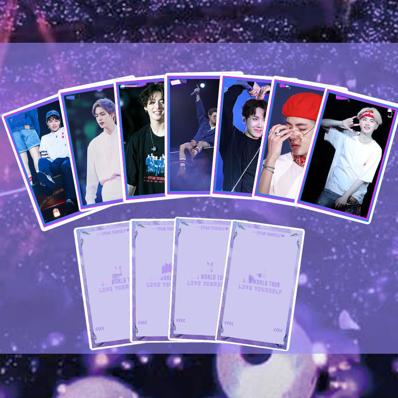 Bangtan Boys оптовая продажа Kpop BTS World Tour Talk Yourself Love Yourself Card Lomo Card фото Card