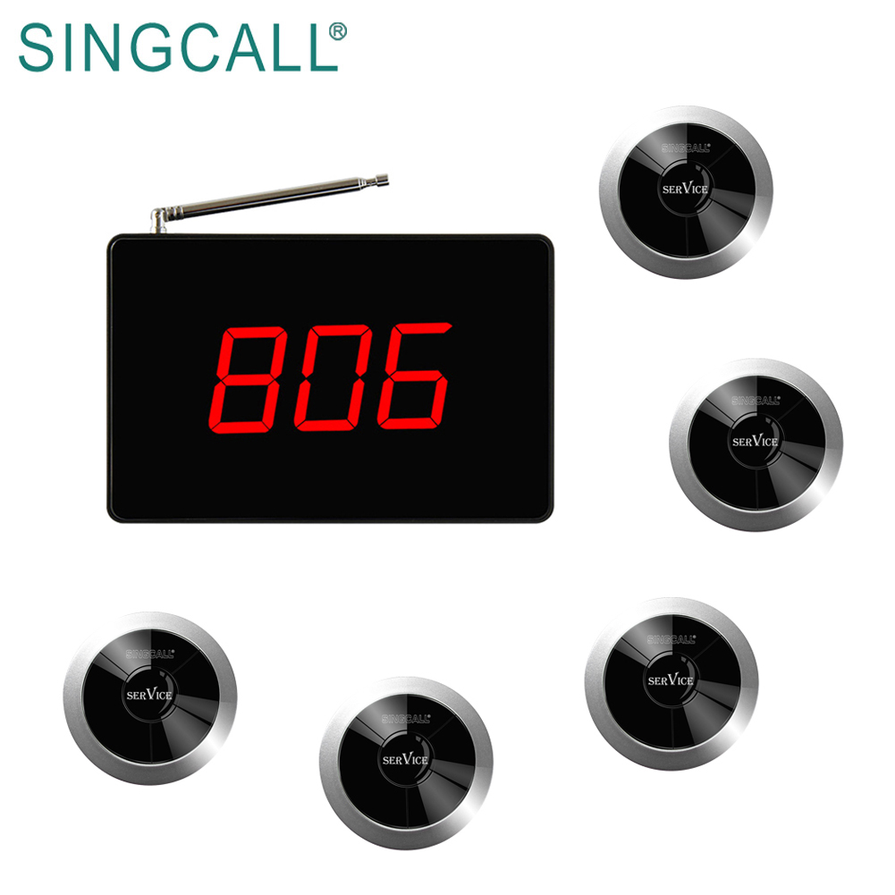 SINGCALL Restaurant Coffee Shop Wireless House Pager Wireless Calling System
