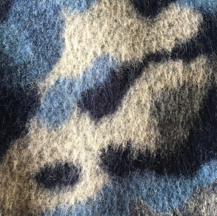 Hot Sale 30%wool blend knitting camouflage woolen fabric for coat blanket cushions wool fabric