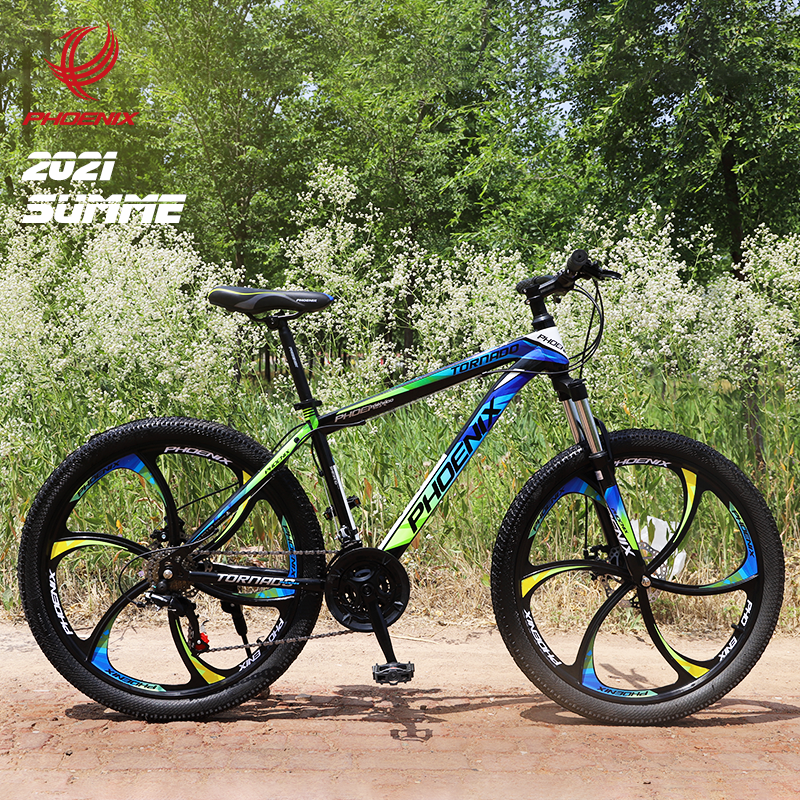 2021 26'' mountain bike aluminum frame 21 speed mechanical disc brake fashion beautiful mountain bicycle