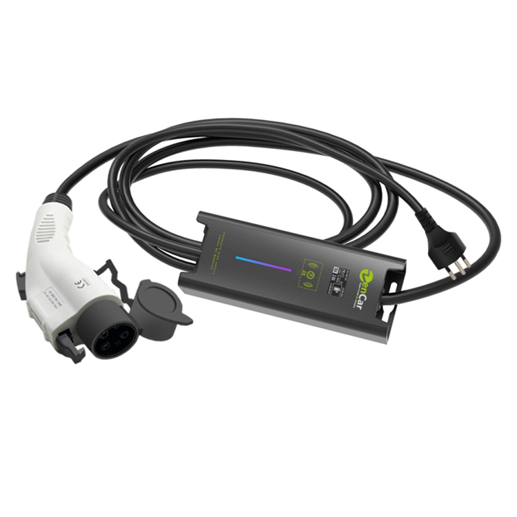 ZENCAR 10A EVSE портативная зарядная станция EV J1772 со швейцарским T13 регулируемым током