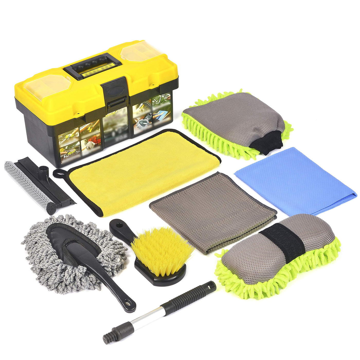 Hot Sale Car Auto Carry Pack Care Set wash cloth set Cleaning Washing Care kit towel and wash cloth set Car Cleaning Kit
