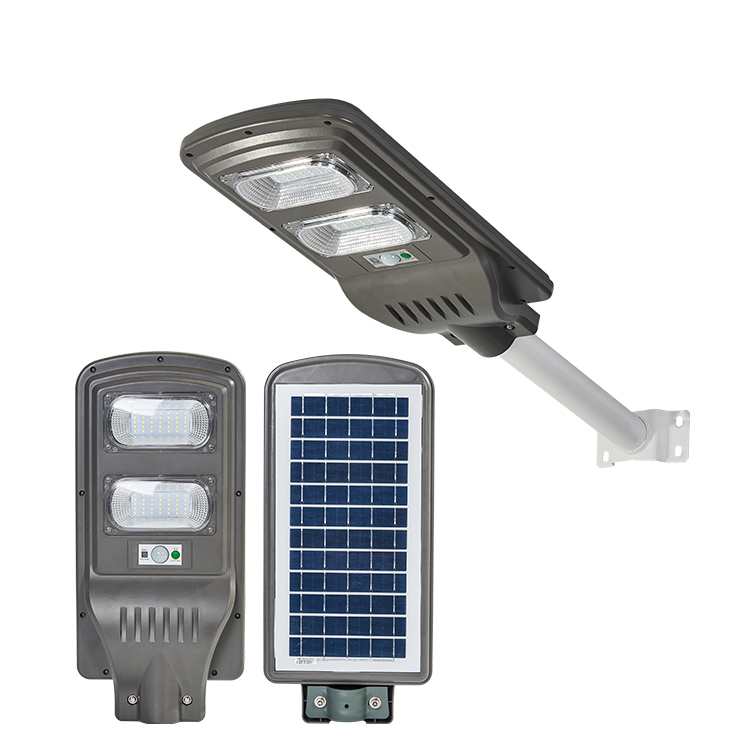 Лидер продаж, высококлассные светодиодные продукты, уличный ip65 smd 100 Вт 200 Вт 300 Вт, встроенный все в одном солнечный уличный фонарь