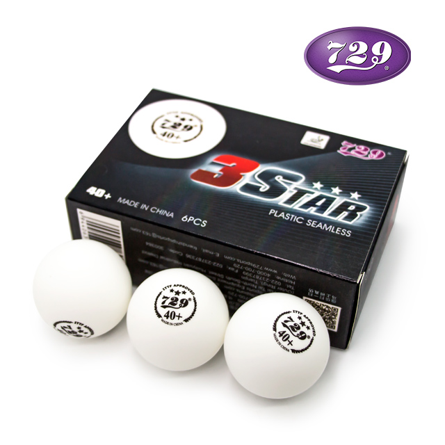 New Materials Custom Logo pingpong factory Official ITTF approved 3 Star 40+ 729 friendship seamless Table Tennis Ball