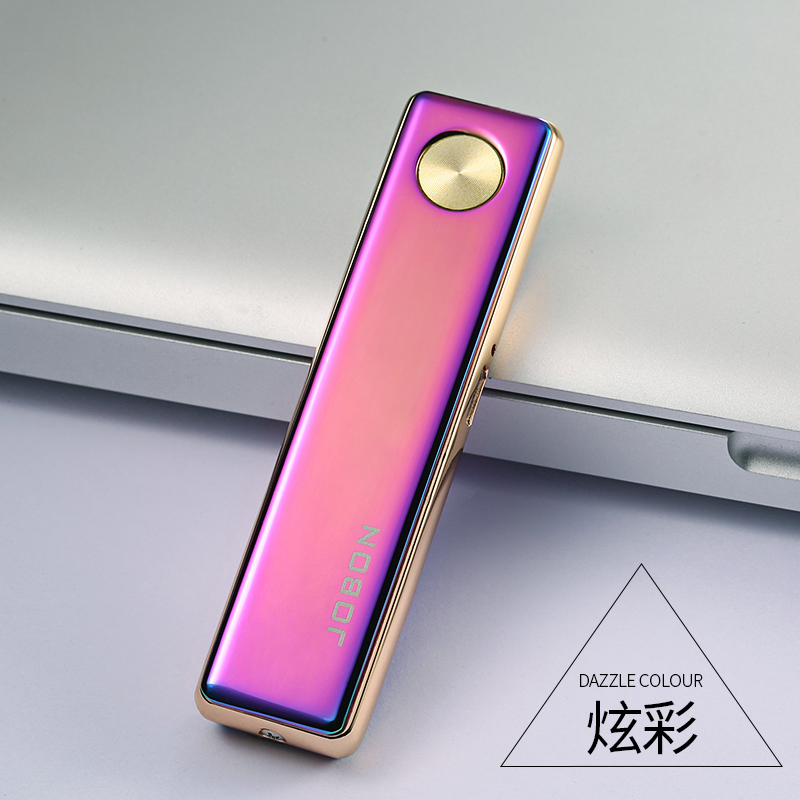 Винтажная металлическая зажигалка JOBON, оптовая продажа, зажигалка для сигарет, Электронная, электрическая, перезаряжаемая, USB, индивидуальный логотип