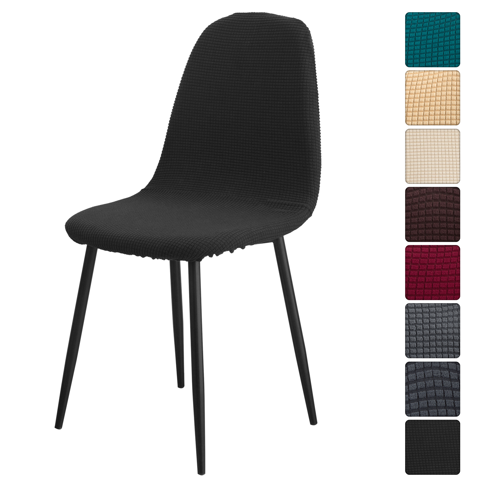 Wholesale Dining Chair Covers Thick Durable Elatics Velvet Back Arm Covers Chair Stretch Dining Room Chair Cover