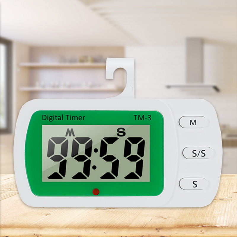 LCD Screen Displays Reminder Cupcakes Small Plastic Mechanical Kitchen Timer