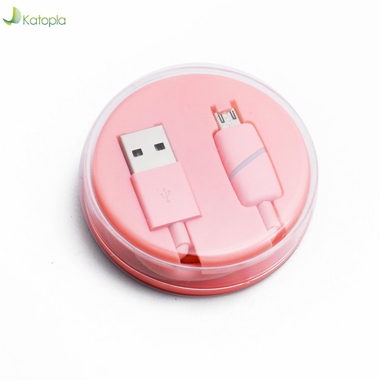Светодиодный USB-кабель для передачи данных для Iphone IOS для Android Micro V8