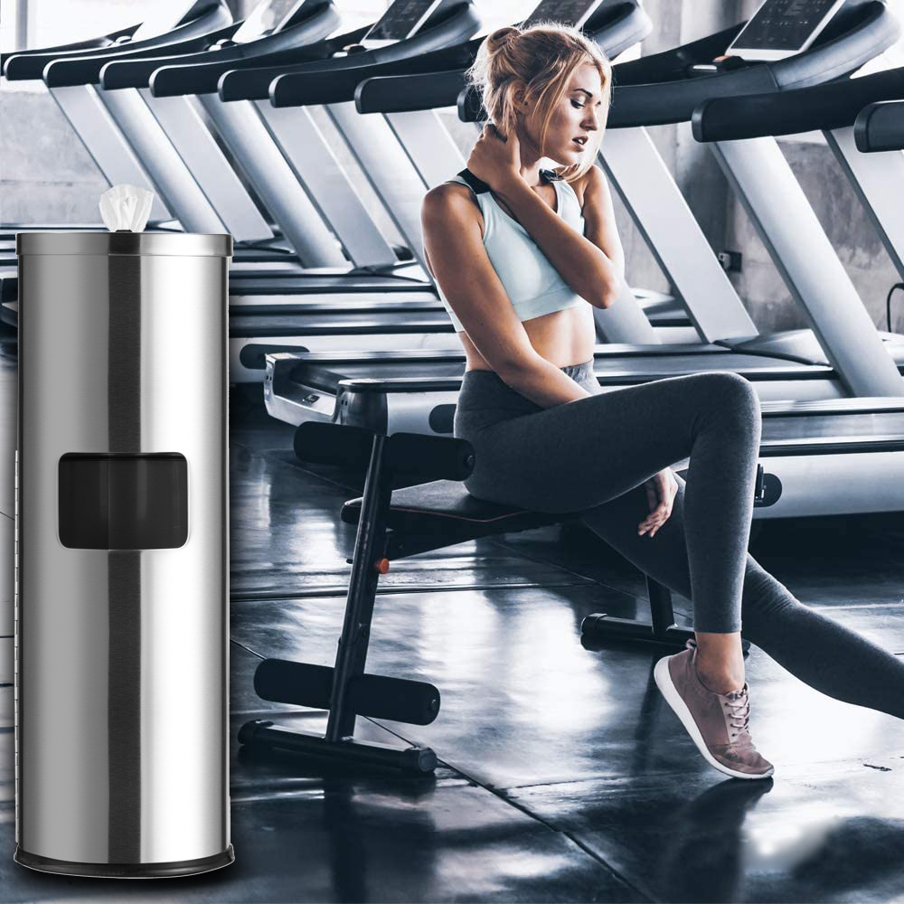 High repurchase rate 201 stainless steel disinfectant wipes standing dispenser wet wipe bin standing dispenser