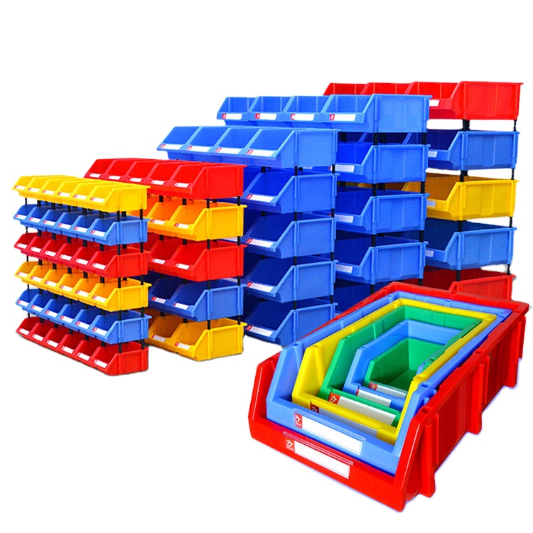 Warehouse Tool Hardware Storage box Picking stackable Stacking Hanging Plastic shelf Storage Bin Part Bin