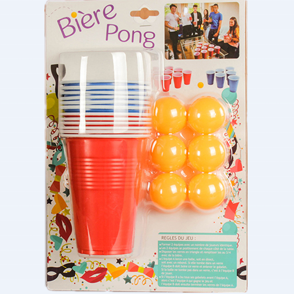 Hot Selling Beer Pong Game Set With Plastic Cup