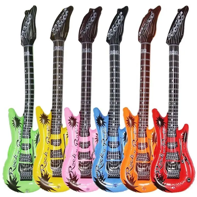 Hot selling Wholesale Durable Large Pvc Plastic Kids Gift Toy Inflatable Guitar