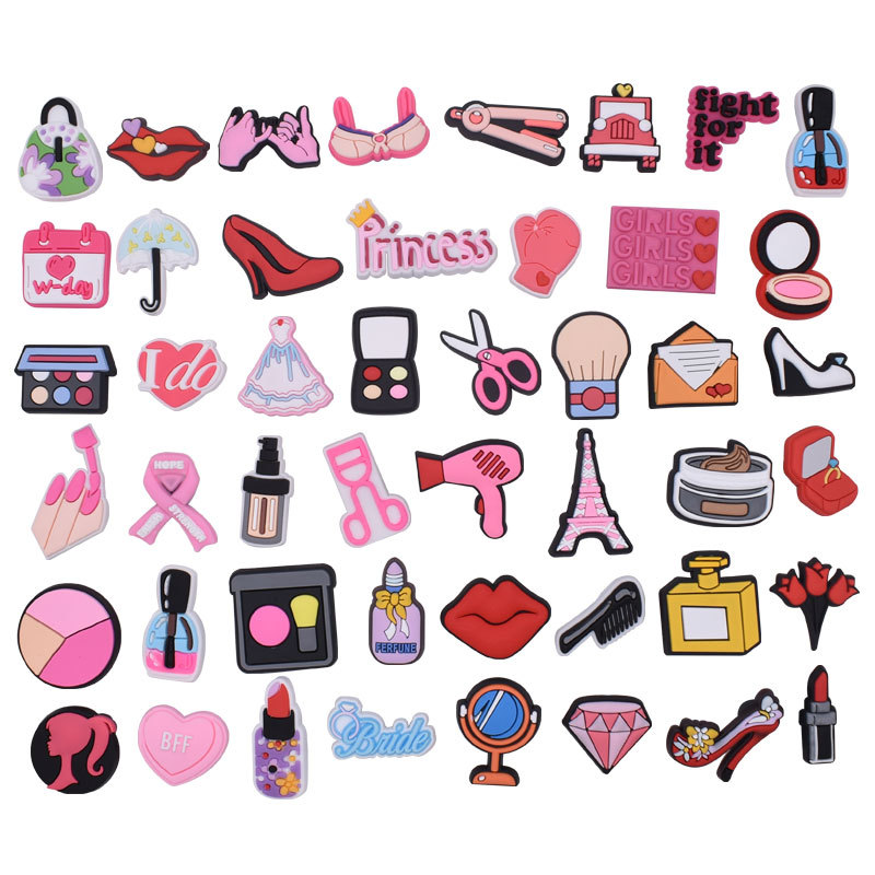Factory wholesale PVC customizable international Croc Logo clog Croc shoe charms jibz Shoes buttons accessories