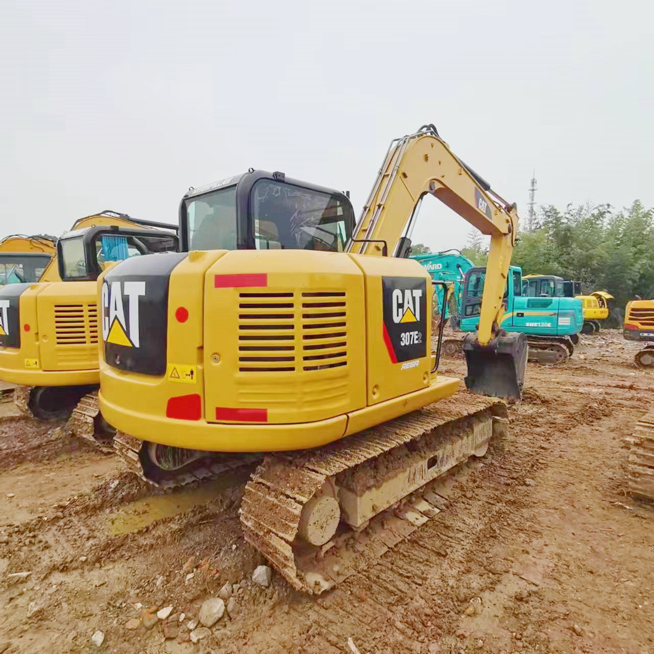 Used Medium Backhoe Excavator Caterpillar Cat307E2 Construction Machine Second-Hand Digger Sell and Price