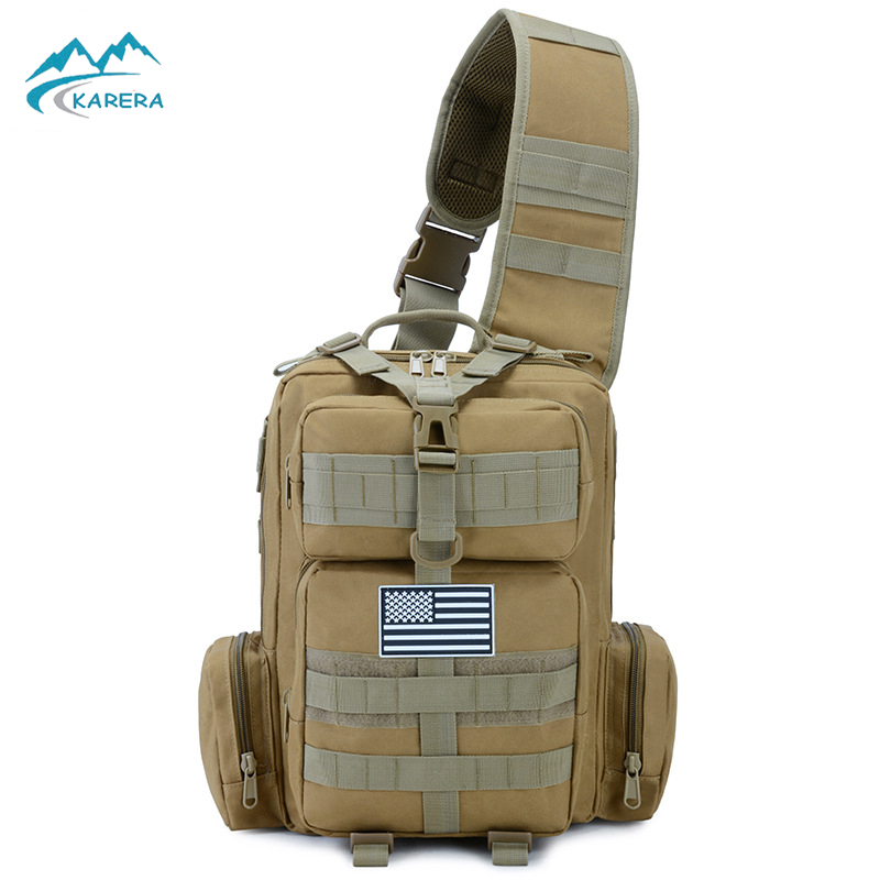 2020 Outdoor military fan chest bag leisure archer backpack wild fishing shoulder bag