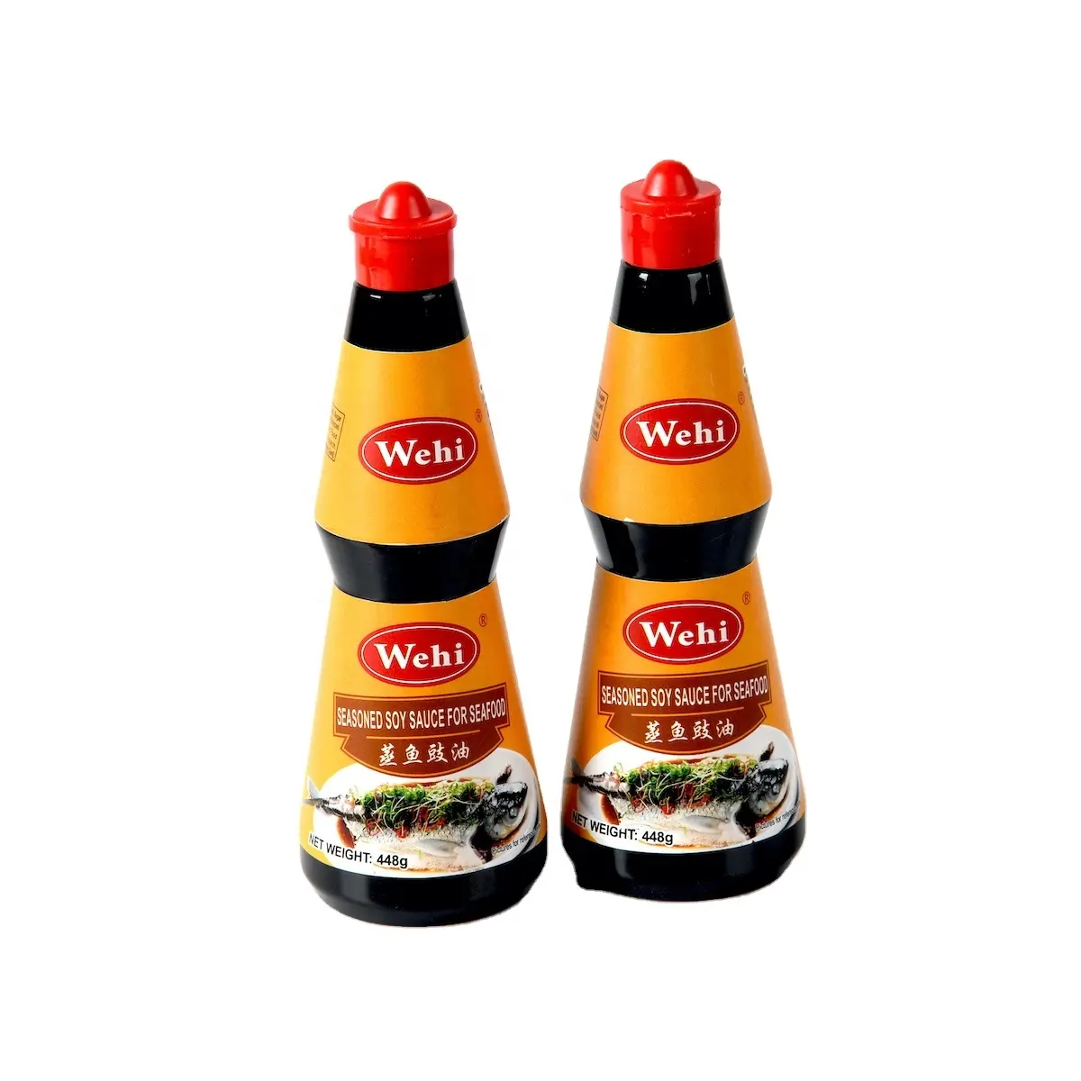 480g*12 Bottle Packaging Halal Seasonings Hot Fish Seafood Soy Sauce