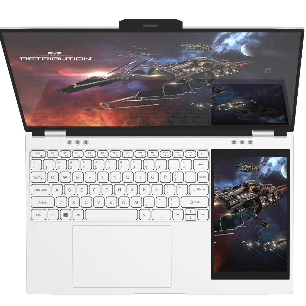 Лидер продаж, двухэкранный ноутбук Win 11 четырехъядерный компьютер 15,6 + 7 дюймов DDR4 16 ГБ 2 ТБ SSD студенческий ноутбук для онлайн-обучения