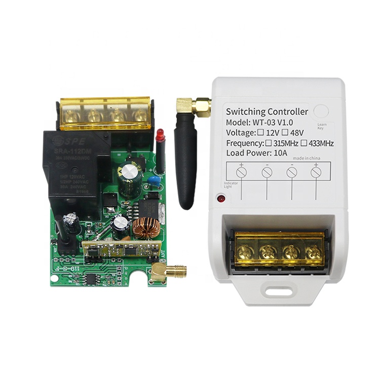 Century Aoke DC12-48V 1 канал 315/433 МГц водяной насос универсальный Mini РФ Пульт дистанционного управления беспроводной релейный ресивер