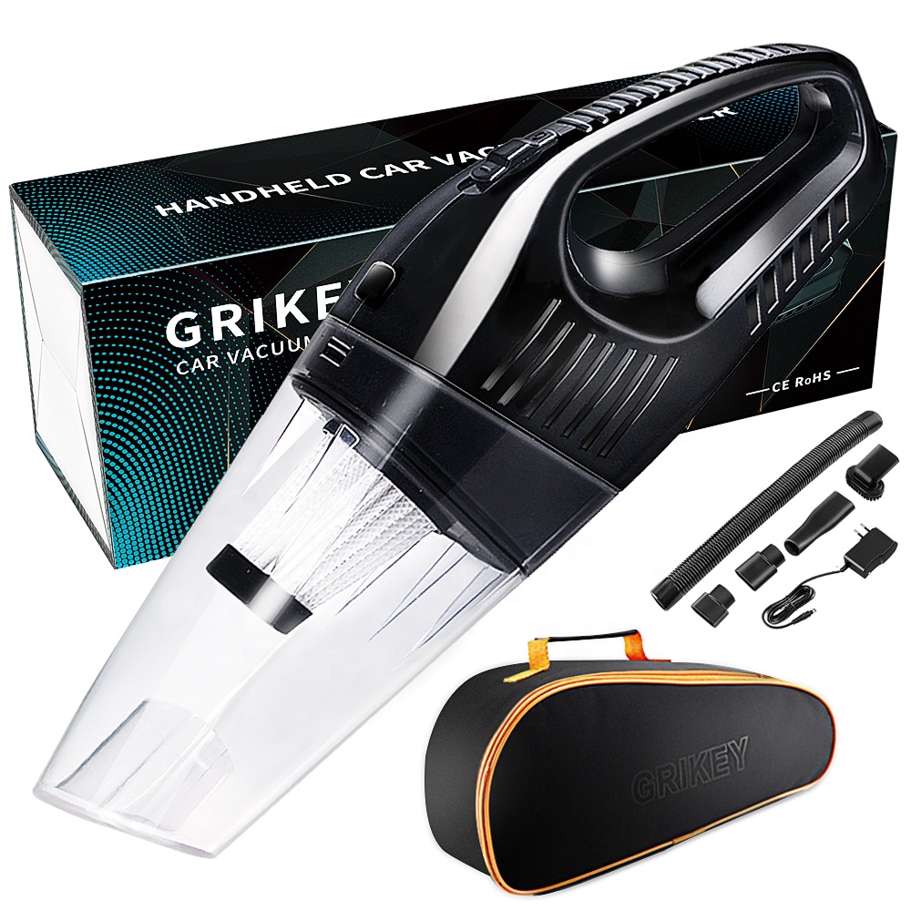 Мощный беспроводной автомобильный пылесос Grikey, Мини Ручной пылесос, циклонная машина, сухая и влажная уборка, 120 Вт