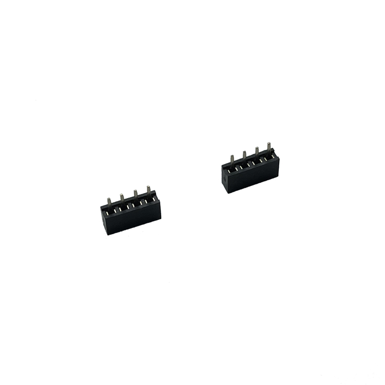 Manufacturer's direct selling 2.54mm pitch 4-pin single row 180 degree straight female socket connector