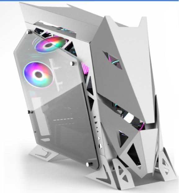 Лидер продаж, игровой компьютер F933 MID Tower, игровой корпус ATX с отличным дизайном из закаленного стекла, специальная форма, крутой RGB вентилятор