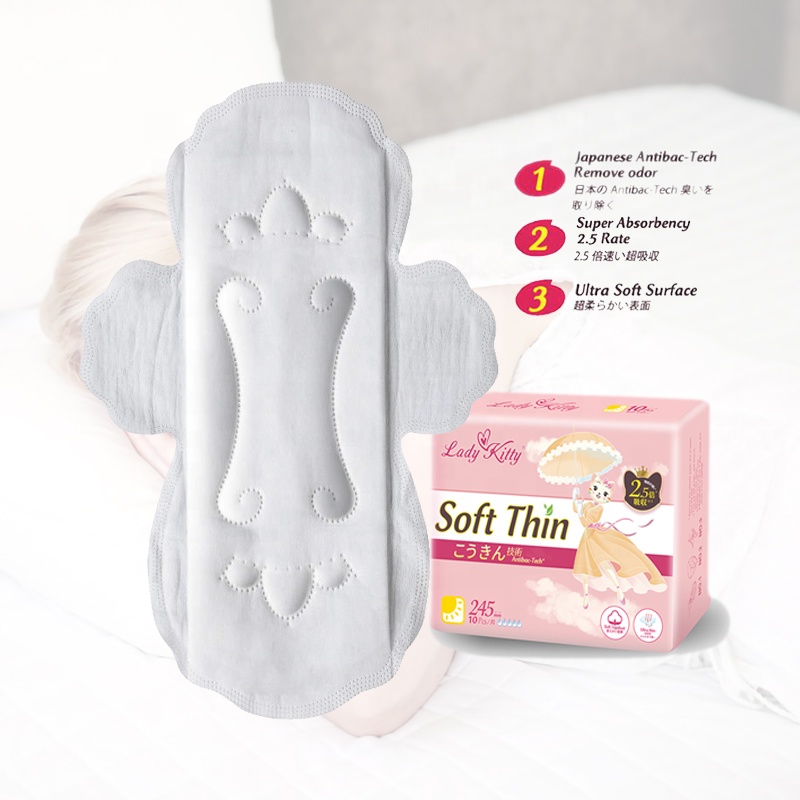 Lady Kitty Sanitary Disposables Pad Hygiene Products Panty Liner And Sanitary Napkin Women Menstrual Pad