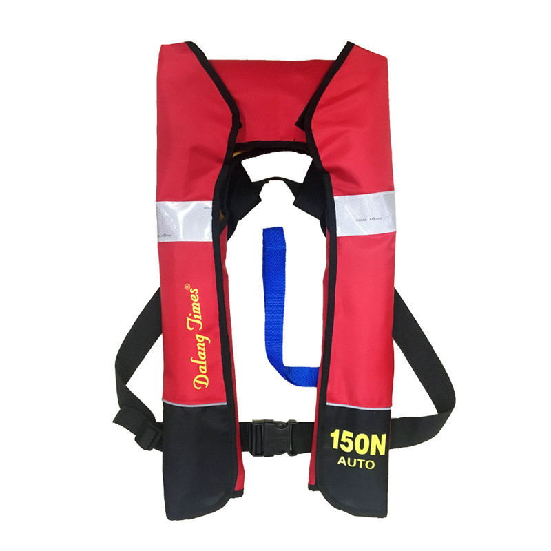 Dropshipping Adults 150N TPU Coated Carbon Dioxide Cylinder Neck Hanging Marine Ship Boat Self Auto Inflatable Life Vest Jacket