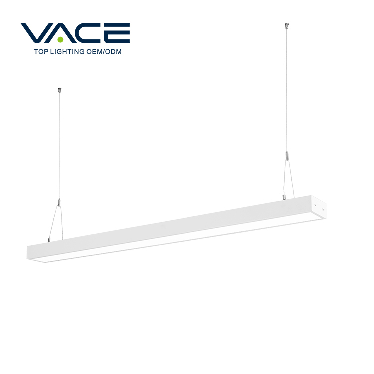 Aluminum LED Linear Light CE RoHS Energy Saving 24W 30W 34W Hanging Commercial Linear Light for Home Office Shops