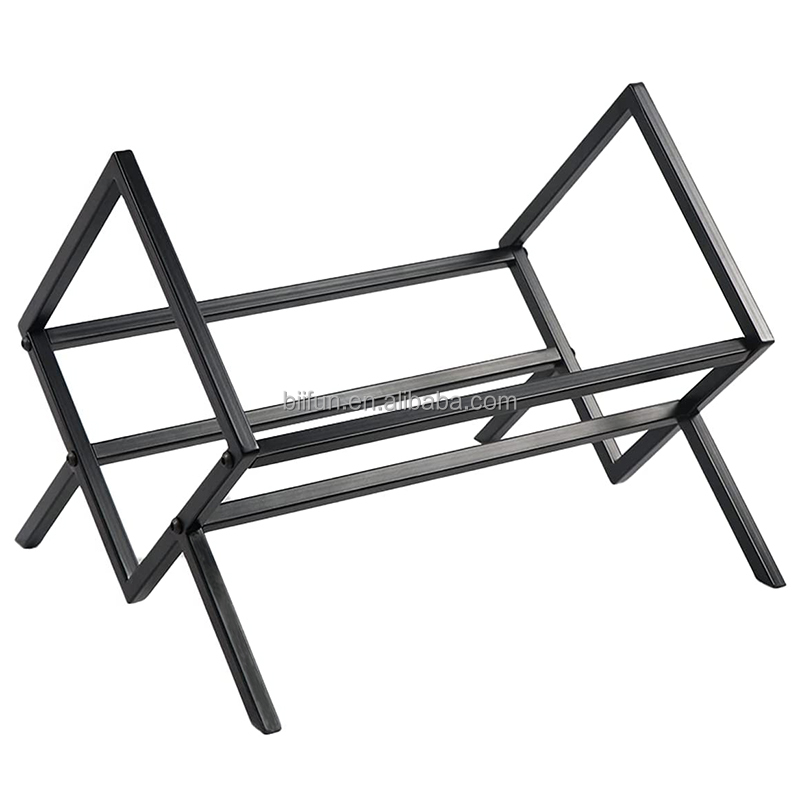 Vinyl Record Storage Furniture Rack, Black Vinyl Holder - Display 200 Vinyls Modern Record Shelf Organizer, Vinyl Record Holder